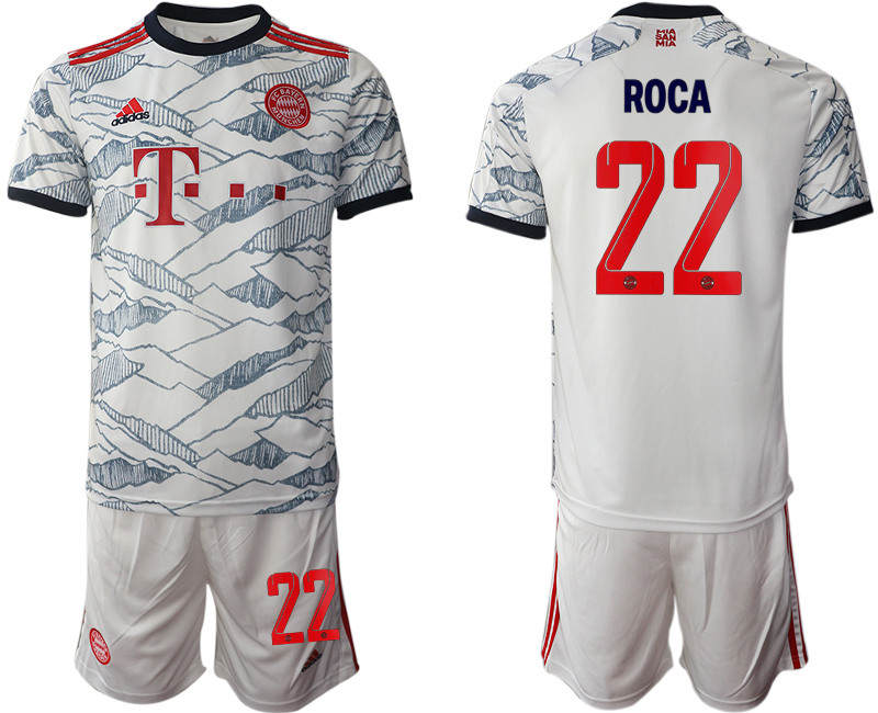 Men 2021-2022 Club Bayern Munich away white #22 Soccer Jersey